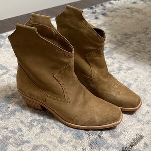 Brown Suede Ankle Boots